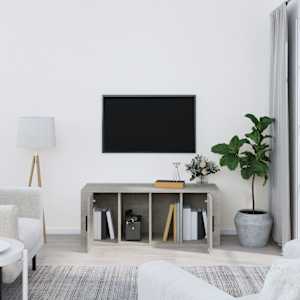TV skříňka betonově šedá 100x35x40 cm kompozitní dřevo - obrázek 3