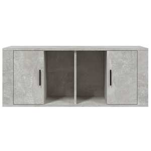 TV skříňka betonově šedá 100x35x40 cm kompozitní dřevo - obrázek 5