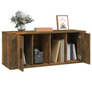 TV skříňka kouřový dub 100 x 35 x 40 cm kompozitní dřevo - obrázek 4