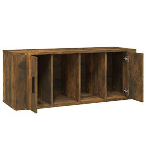 TV skříňka kouřový dub 100 x 35 x 40 cm kompozitní dřevo - obrázek 7