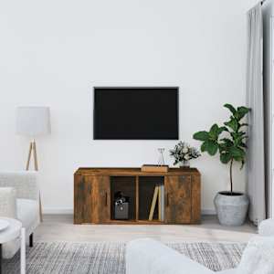 TV skříňka kouřový dub 100 x 35 x 40 cm kompozitní dřevo - obrázek 1