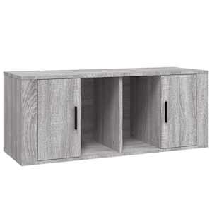 TV skříňka šedá sonoma 100 x 35 x 40 cm kompozitní dřevo - obrázek 2