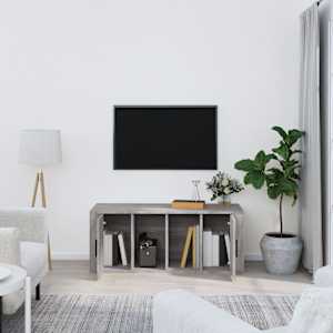 TV skříňka šedá sonoma 100 x 35 x 40 cm kompozitní dřevo - obrázek 3