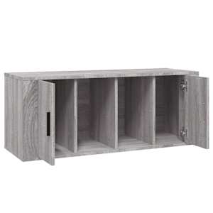 TV skříňka šedá sonoma 100 x 35 x 40 cm kompozitní dřevo - obrázek 5