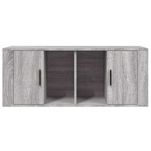 TV skříňka šedá sonoma 100 x 35 x 40 cm kompozitní dřevo - obrázek 6