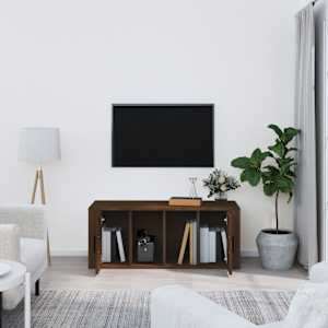 TV skříňka hnědý dub 100 x 35 x 40 cm kompozitní dřevo - obrázek 3