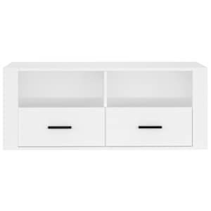 TV skříňka bílá 100 x 35 x 40 cm kompozitní dřevo - obrázek 6