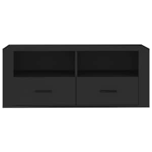 TV skříňka černá 100 x 35 x 40 cm kompozitní dřevo - obrázek 6