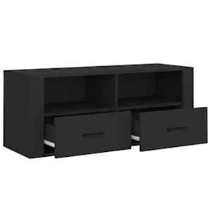 TV skříňka černá 100 x 35 x 40 cm kompozitní dřevo - obrázek 7