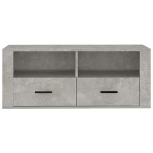 TV skříňka betonově šedá 100x35x40 cm kompozitní dřevo - obrázek 6