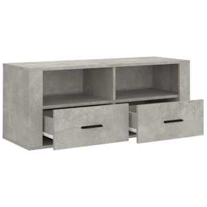TV skříňka betonově šedá 100x35x40 cm kompozitní dřevo - obrázek 7