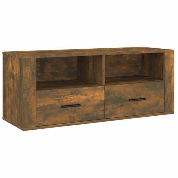 vidaXL telerikapp, suitsutatud tamm, 100 x 35 x 40 cm, tehispuit