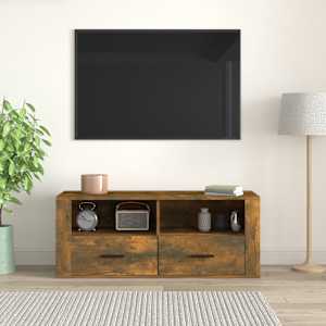 TV skříňka kouřový dub 100 x 35 x 40 cm kompozitní dřevo - obrázek 3