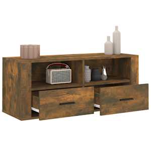 TV skříňka kouřový dub 100 x 35 x 40 cm kompozitní dřevo - obrázek 5