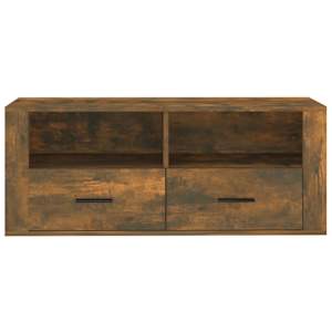 TV skříňka kouřový dub 100 x 35 x 40 cm kompozitní dřevo - obrázek 6