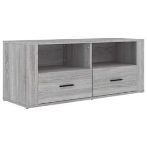 TV skříňka šedá sonoma 100 x 35 x 40 cm kompozitní dřevo - obrázek 2