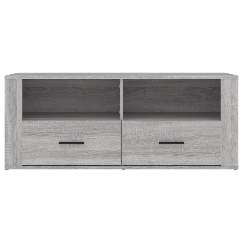 vidaXL Mueble de TV de pared madera contrachapada gris 120x23,5x90