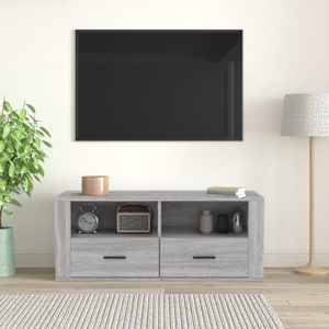 TV skříňka šedá sonoma 100 x 35 x 40 cm kompozitní dřevo - obrázek 3