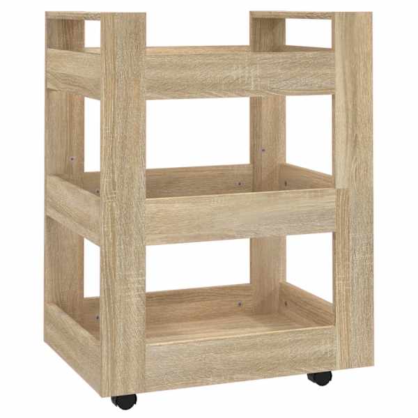 vidaXL lauak&auml;ru Sonoma tamm 60x45x80 cm tehispuit