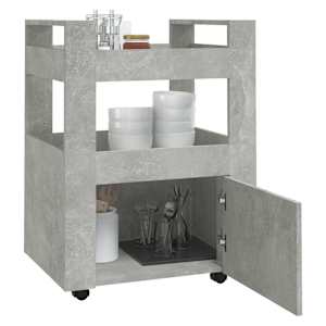 Kuchyňský vozík betonově šedá 60 x 45 x 80 cm kompozitní dřevo - obrázek 4