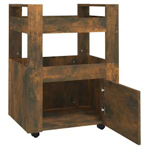 Kuchyňský vozík kouřový dub 60 x 45 x 80 cm kompozitní dřevo - obrázek 6