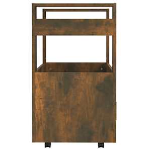 Kuchyňský vozík kouřový dub 60 x 45 x 80 cm kompozitní dřevo - obrázek 7
