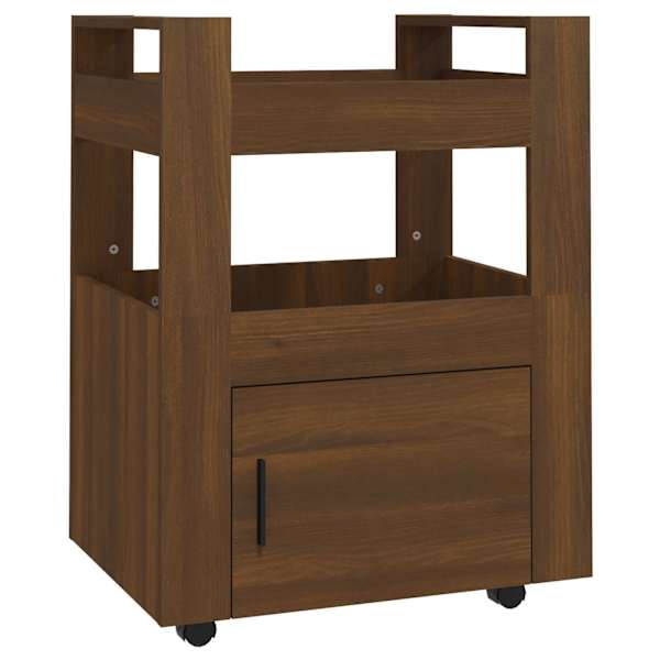 vidaXL lauak&auml;ru pruun tamm 60x45x80 cm tehispuit