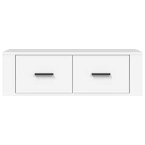 Závěsná TV skříňka bílá 80 x 36 x 25 cm kompozitní dřevo - obrázek 6
