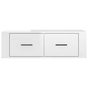 Závěsná TV skříňka lesklá bílá 80 x 36 x 25 cm kompozitní dřevo - obrázek 6