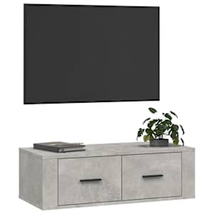 Závěsná TV skříňka betonově šedá 80x36x25 cm kompozitní dřevo - obrázek 4