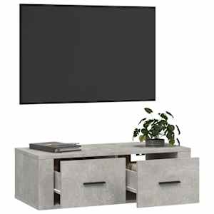 Závěsná TV skříňka betonově šedá 80x36x25 cm kompozitní dřevo - obrázek 5