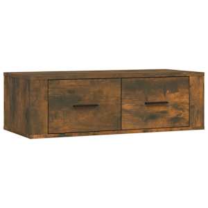 Závěsná TV skříňka kouřový dub 80 x 36 x 25 cm kompozitní dřevo - obrázek 2