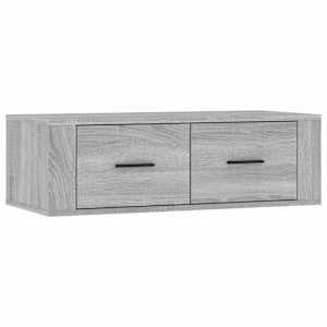 vidaXL seina telerikapp, hall Sonoma tamm, 80 x 36 x 25 cm, tehispuit
