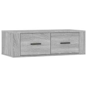 Závěsná TV skříňka šedá sonoma 80x36x25 cm kompozitní dřevo - obrázek 2