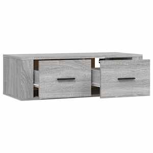 Závěsná TV skříňka šedá sonoma 80x36x25 cm kompozitní dřevo - obrázek 6