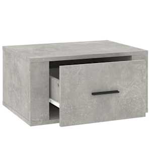 Nástěnné noční stolky 2 ks betonově šedé 50x36x25 cm - obrázek 8