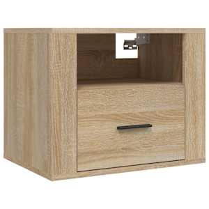 Nástěnné noční stolky 2 ks dub sonoma 50x36x40 cm - obrázek 5