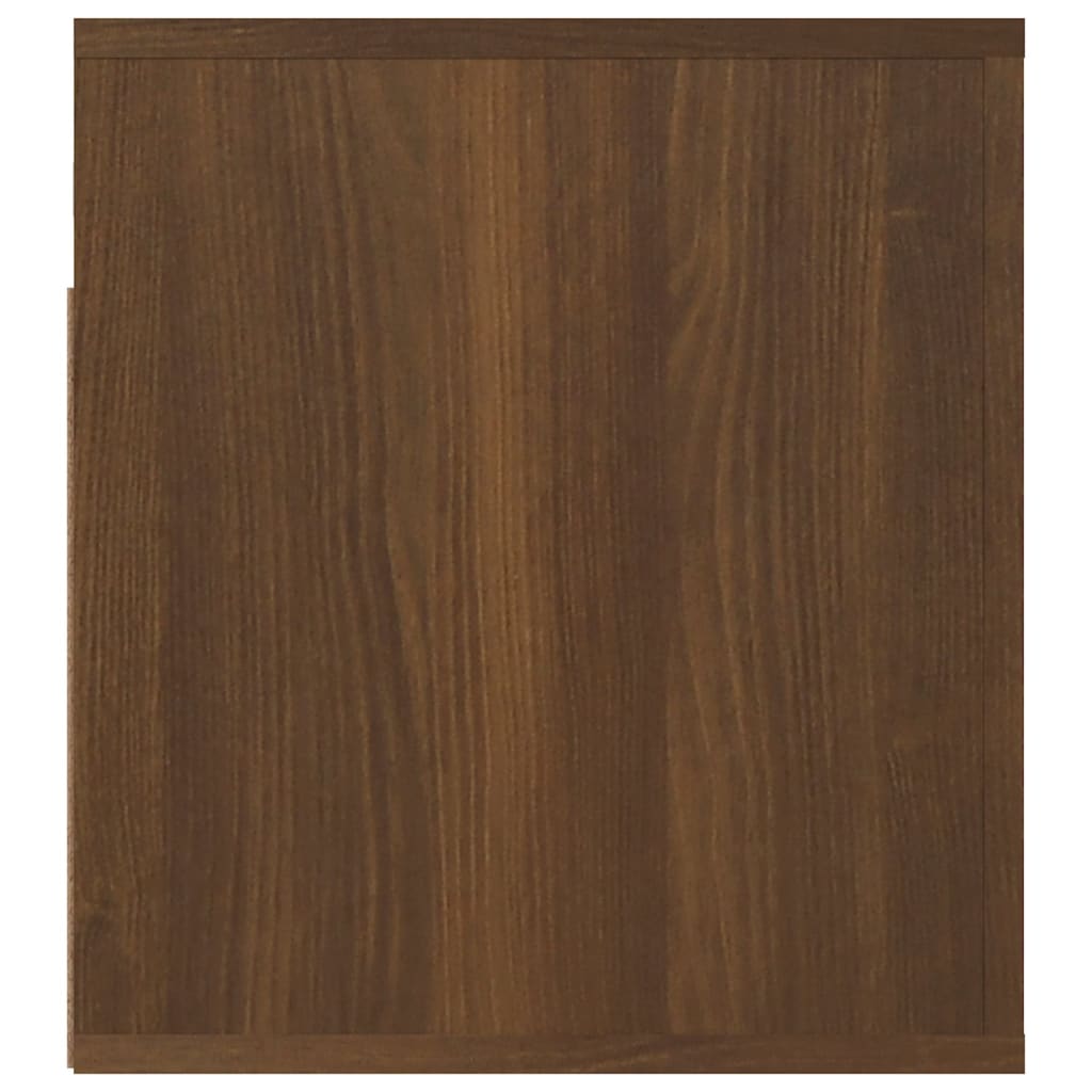 Sieninė naktinė spintelė, ruda ąžuolo, 50x36x40cm | Stepinfit.lt