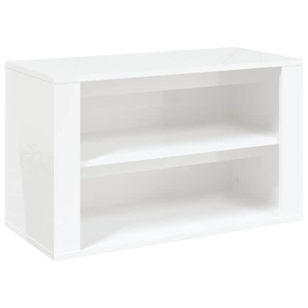 vidaXL kingariiul, k&otilde;rgl&auml;ikega valge, 75 x 35 x 45 cm, tehispuit