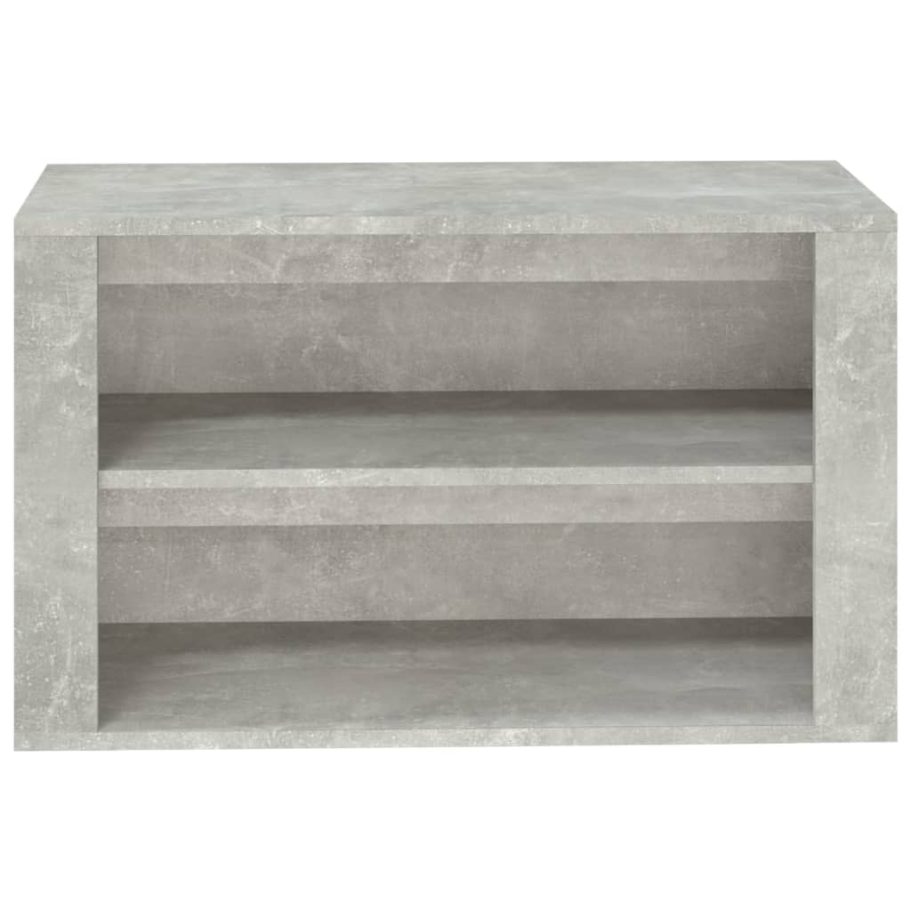 Pantofar, gri beton, 75x35x45 cm, lemn compozit