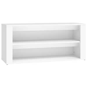 vidaXL kingariiul, valge, 100 x 35 x 45 cm, tehispuit