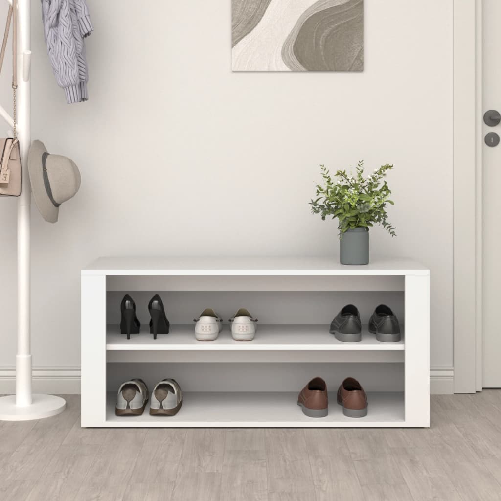 Thumbnail - vidaXL Schuhregal Weiß 100x35x45 cm Holzwerkstoff