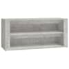 vidaXL kingakapp, betoonhall, 100x35x45 cm, tehispuit