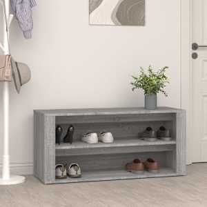 Botník betonově šedý 100 x 35 x 45 cm kompozitní dřevo - obrázek 1
