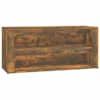 vidaXL kingakapp, suitsutatud tamm, 100x35x45 cm, tehispuit