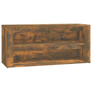 vidaXL kingakapp, suitsutatud tamm, 100x35x45 cm, tehispuit