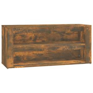 Botník kouřový dub 100 x 35 x 45 cm kompozitní dřevo - obrázek 2