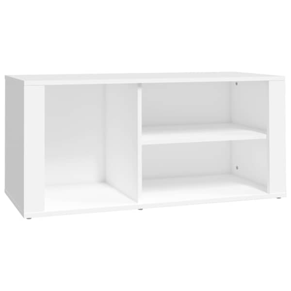 vidaXL jalatsikapp, valge, 100 x 35 x 45 cm, tehispuit