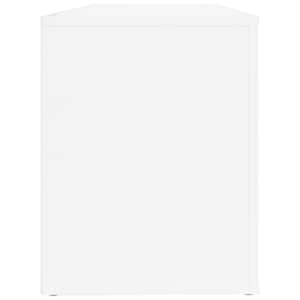 Botník bílý s vysokým leskem 100 x 35 x 45 cm kompozitní dřevo - obrázek 6