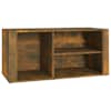 vidaXL kingakapp, suitsutatud tamm, 100x35x45 cm, tehispuit